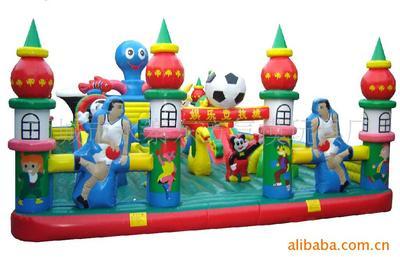 廠家直銷專業生產兒童充氣玩具蹦床、城堡 項城市水寨東方氣模玩具廠供應
